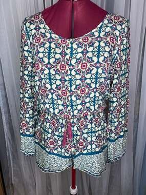 Umgee Romper floral teal mauve